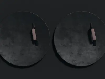 Rotella Shield Low-poly 3D model