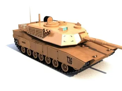 m1 abram tank 3D model