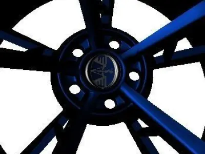 Race Car Rim Low-poly 3D model