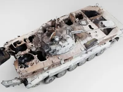 russian BMP-2 IFV destroyed by Ukrainian army 3D model by arsgera