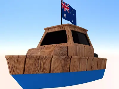 Australian Fishing Boat 3D model