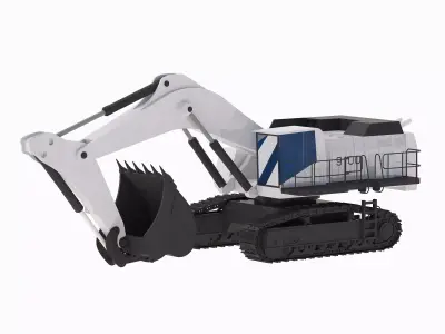 Excavator Mining R9100 Low-poly 3D model