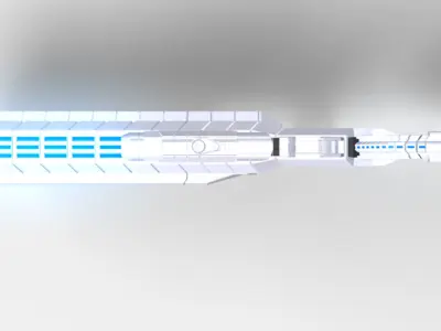 DBP Gun animated 3D model