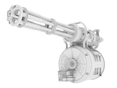 Mini Machine Gun 3D model