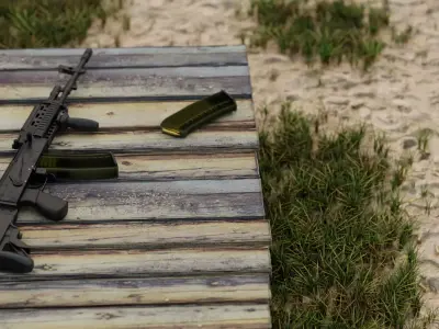  Beryl C Polish Assault Rifle  3D model