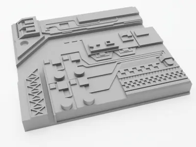 Death Star Tile   Type L 3D print model