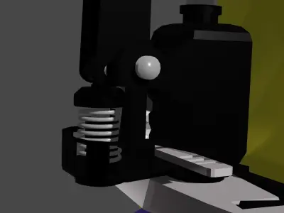 WEIGHT LIFTING TROLLY WITH ANIMATED AND RIGGED 3D model