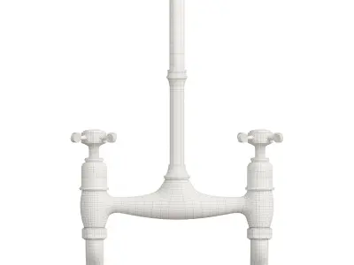 Aged Brass Ionian Tap by deVOL 3D model