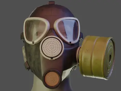 PMK 1 GASMASK Low-poly 3D model