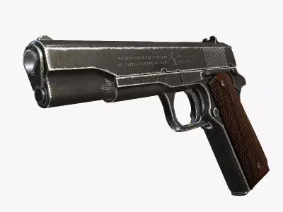 Colt M1911A1 Pistol  Low-poly 3D model