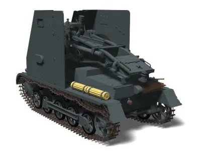15cm sIG33 auf Panzerkampfwagen I Ausf B 3D model