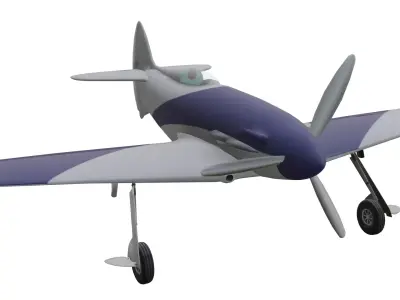 Napier-Heston Type 5 Racer Low-poly 3D model purchase