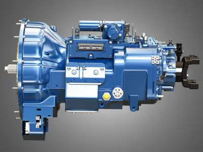 Heavy Duty Truck Transmission 3D model