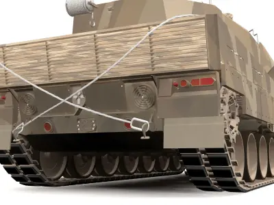 Leopard 2 Tank 4K 3D model