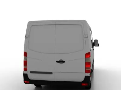 Mercedes Benz Sprinter L2H1 2009 Crew Van EU 3D model