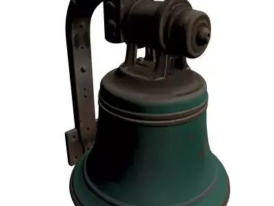 Vintage Nautical Wall Bell 3D model