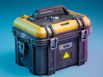 Free Stylized Crates Lowpoly Set Free low-poly 3D model