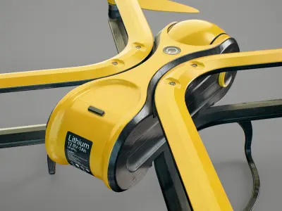 Quadcopter Drone PBR Low-poly 3D model purchase