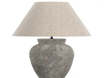 TERRA-COTTA ETRUSCAN URN TABLE LAMP 3D model