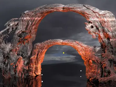 Underworld Archway Claw sculptures  3D model