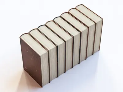 Classic books 3D model