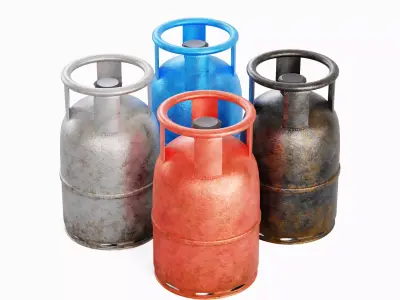 Propane Gas Balon Set  3D model