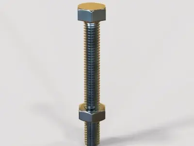 M5 x 40mm Full Thread Hex Bolts 3D print model