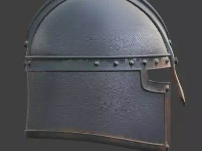 Viking Helmet 3D Model v04 Low-poly 3D model