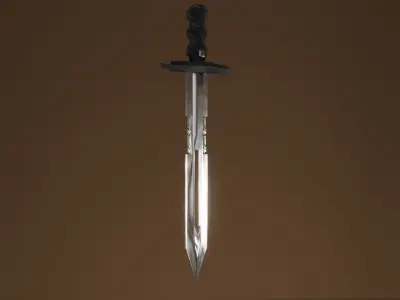 Sword R Low-poly 3D model
