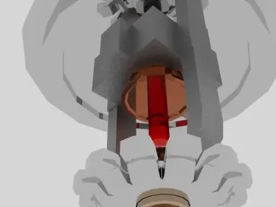 Fire Sprinkler Low-poly 3D model purchase