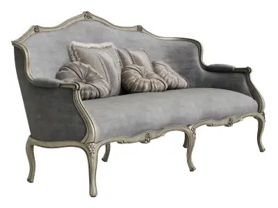 Modern Sofa with Pillow  3D model