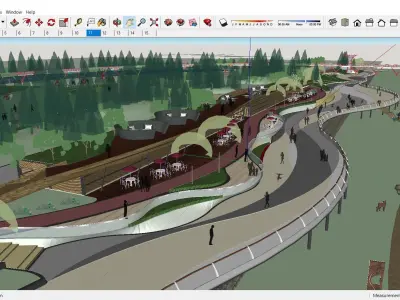 Sketchup Recreational Tourism building B6 3D model