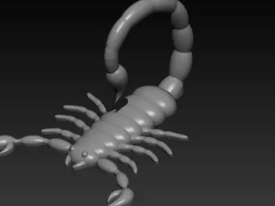 Scorpion Low-poly 3D print model