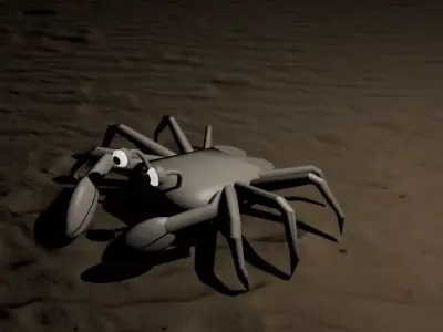 Crab - ocean going Low-poly 3D model
