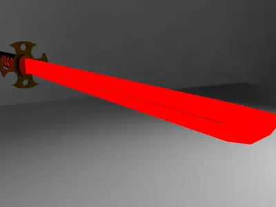 Sci-Fi Katana Low-poly 3D model purchase