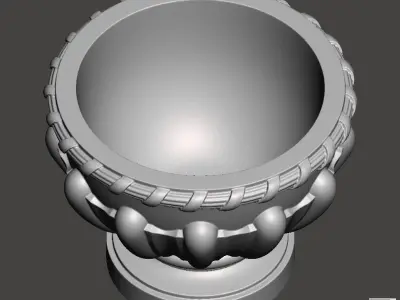 Decorative vase - 3d model for CNC - DecorativeVase004 3D print model purchase