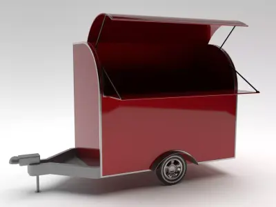 Mini Trailer Cart 3D model