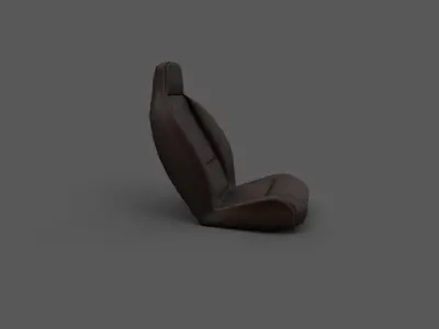 Generic Car Seat Low-poly 3D model