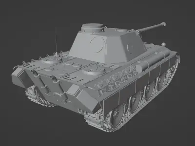 Pz Kpfw V Panther  Free 3D model