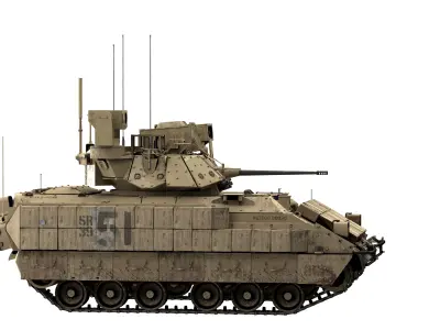 M2 bradley 3D model by 3dsuperheros