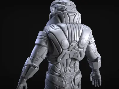 Sci-Fi Armor 7 Sculpt 3D model