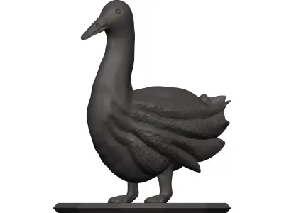 Duckk statue of goose 3D model