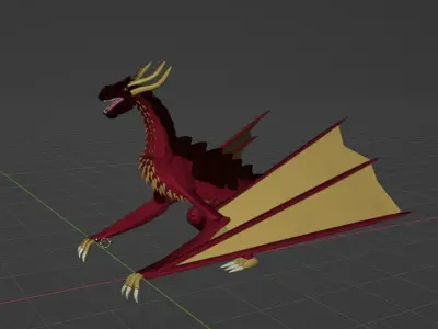 Dragon 3D model 4