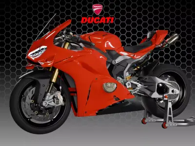 Panigale V4S 2025 Low-poly 3D model