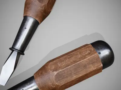 Old Screwdriver PBR High-poly 3D model 3D model