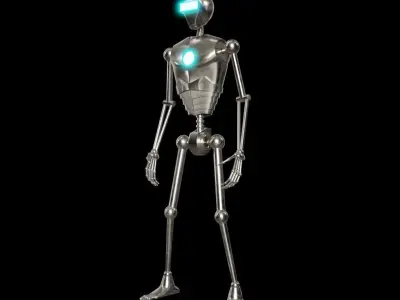 Humanoid Robot Low-poly 3D model buy