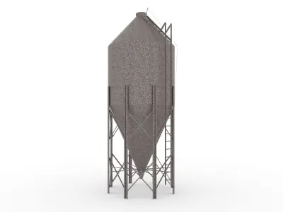 Silo Industrial Structure 3D model