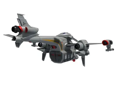 Futuristic Spaceship  3D model