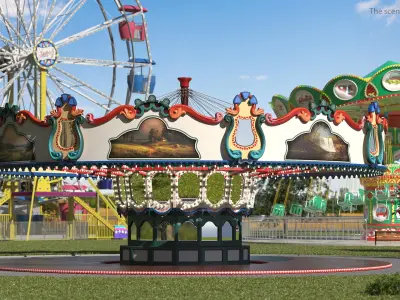 Vacant Carousel 3D model