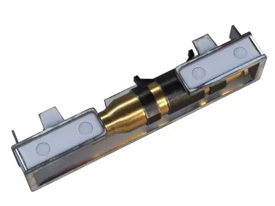 Ammo Feed Chute with Ammo Belt Low-poly 3D model